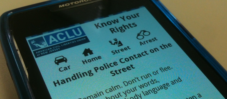 Smartphone App For Police Encounters