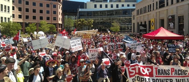 Kiwi&#039;s Protest About the Trans Pacific Partnership